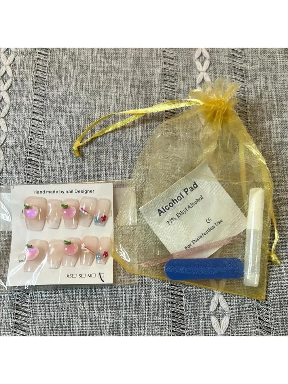 Floral Handmade Nail Art Set with Tools